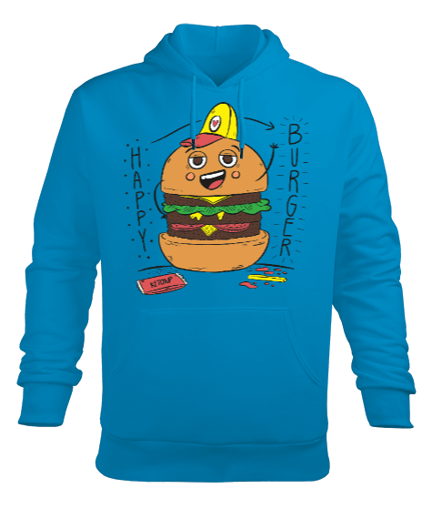 Tisho - Hamburger çocuk Erkek Kapüşonlu Hoodie Sweatshirt
