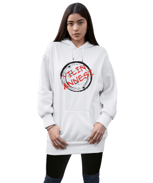 hamile anne tasarımlı Kadın Uzun Hoodie Kapüşonlu Sweatshirt - Thumbnail