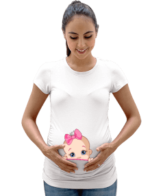 Hamile kadın Kadın Hamile Tişört - Tisho