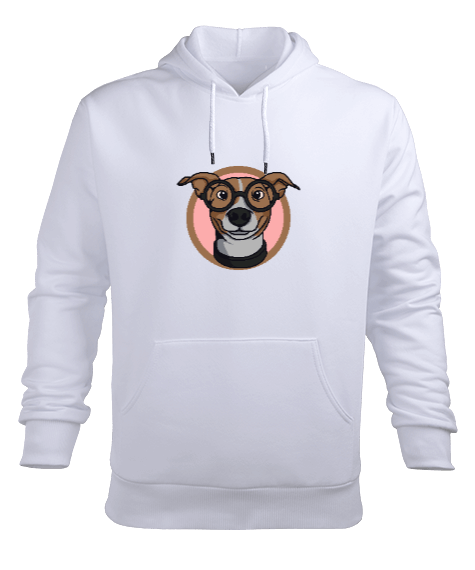 Tisho - Happy Dog Erkek Kapüşonlu Hoodie Sweatshirt