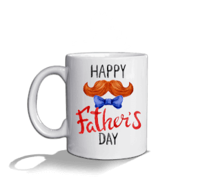 Happy Fathers day Beyaz Kupa Bardak - Thumbnail