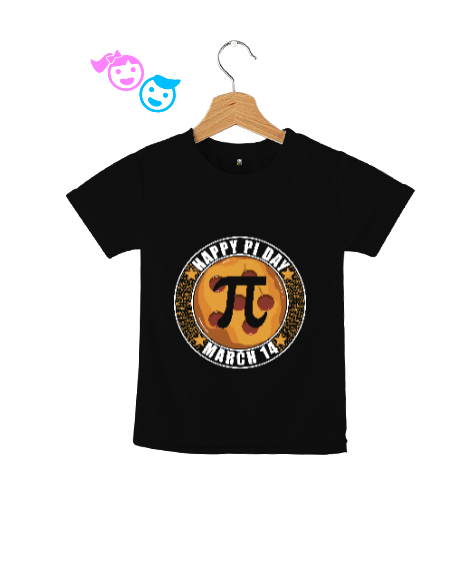 Tisho - Happy Pi Day 14 Mart Siyah Çocuk Unisex