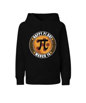 Happy Pi Day 14 Mart Siyah Çocuk Unisex Hoodie Kapüşonlu - Tisho