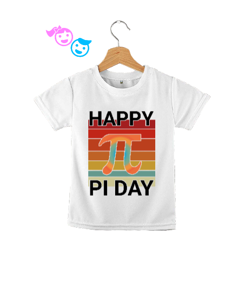 Tisho - Happy Pi Day Beyaz Çocuk Unisex