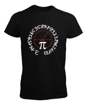 Happy Pi Day - Pi Sayısı V2 Siyah Erkek Tişört - Tisho