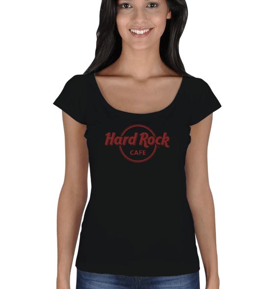 Tisho - Hard Rock Cafe Kadın Açık Yaka