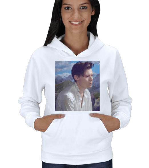 Tisho - Harry Styles Merch Kadın Kapşonlu