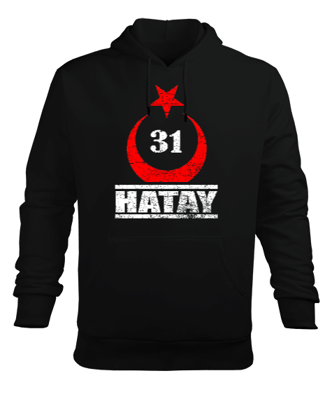 Tisho - hatay, hatay şehir,Türkiye,Türkiye bayrağı. Erkek Kapüşonlu Hoodie Sweatshirt