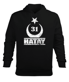 hatay, hatay şehir,Türkiye,Türkiye bayrağı. Erkek Kapüşonlu Hoodie Sweatshirt - Tisho