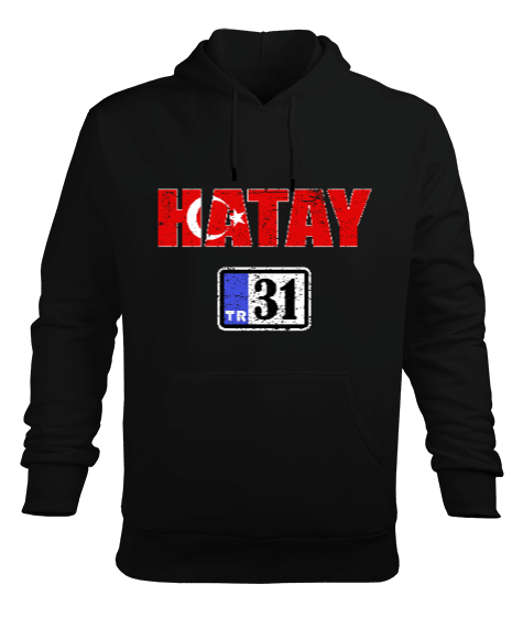 Tisho - hatay, hatay şehir,Türkiye,Türkiye bayrağı. Erkek Kapüşonlu Hoodie Sweatshirt