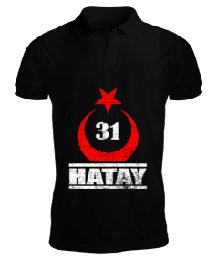 hatay, hatay şehir,Türkiye,Türkiye bayrağı. Erkek Kısa Kol Polo Yaka - Tisho
