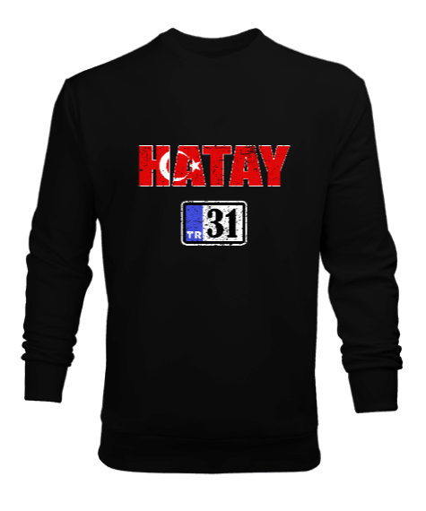 Tisho - hatay, hatay şehir,Türkiye,Türkiye bayrağı. Erkek Sweatshirt