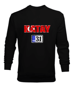 hatay, hatay şehir,Türkiye,Türkiye bayrağı. Erkek Sweatshirt - Tisho