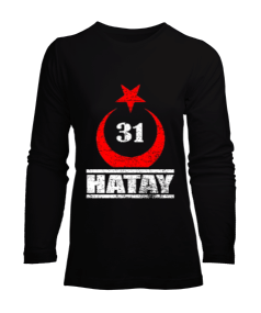 hatay, hatay şehir,Türkiye,Türkiye bayrağı. Kadın Uzun Kol Tişört - Tisho