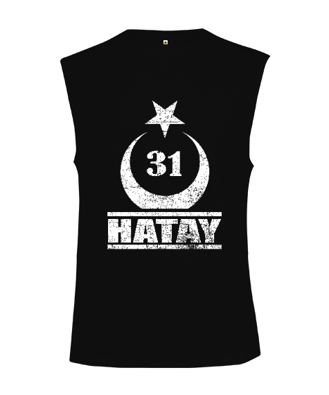 Tisho - hatay, hatay şehir,Türkiye,Türkiye bayrağı. Kesik Kol Unisex Tişört