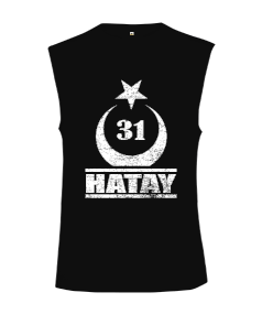 hatay, hatay şehir,Türkiye,Türkiye bayrağı. Kesik Kol Unisex Tişört - Tisho