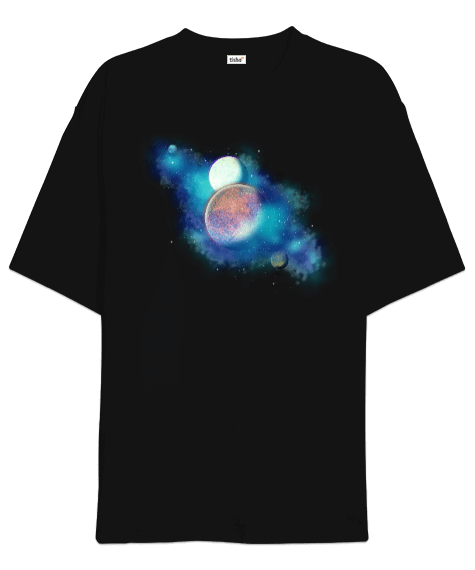Tisho - Havalı Gezegenler Oversize Unisex Tişört