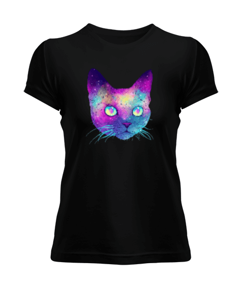 Tisho - Havalı Kedi Kadın Tişört