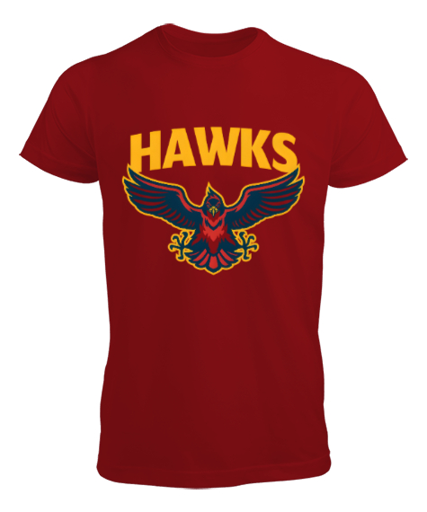 Tisho - Hawk Sport Maskot Kırmızı Erkek Tişört