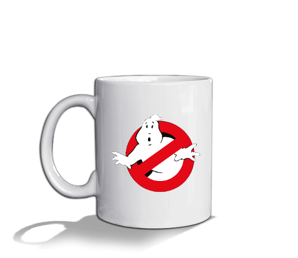 Tisho - Hayalet Kupa Bardak - GhostBusters Kupa Fincanı Beyaz Kupa Bardak