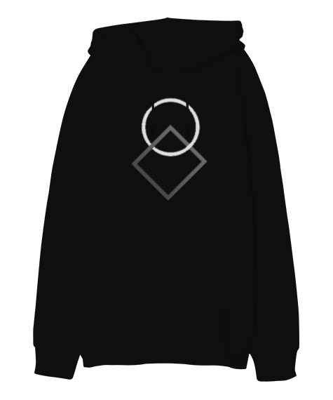 Tisho - HeaDouT logo Oversize Unisex Kapüşonlu Sweatshirt