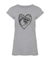 Heart And Eye - Kalp ve Göz Gri Kadın Tunik - Tisho