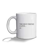 Hediyelik Beyaz Beyaz Kupa Bardak - Tisho