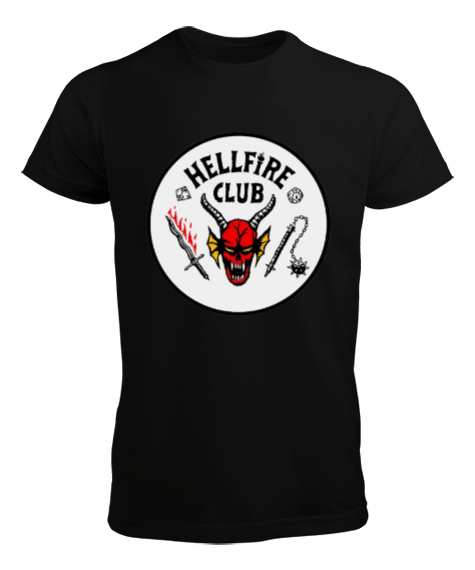 Tisho - Helfire club Siyah Erkek Tişört