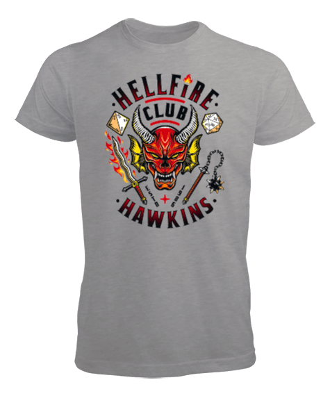 Tisho - Hellfire Club Hawkins Erkek Tişört