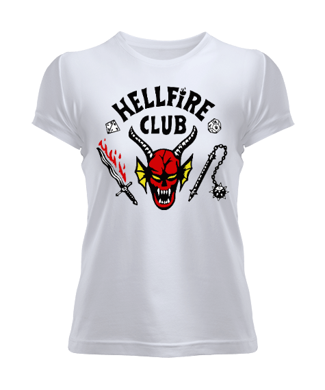 Tisho - HELLFIRE CLUB Stranger Things 4 Kadın Tişört