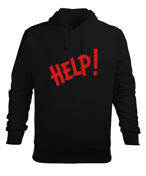 Tisho - Help Erkek Kapüşonlu Hoodie Sweatshirt