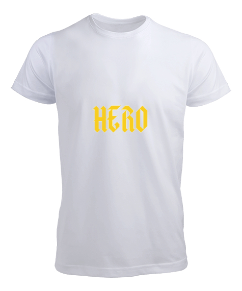 Tisho - HERO Beyaz Erkek Tişört