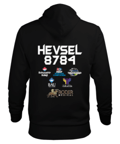 HEVSEL Erkek Kapüşonlu Hoodie Sweatshirt - Thumbnail