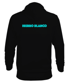Hierro Blanco-Oscuro Erkek Kapüşonlu Hoodie Sweatshirt - Thumbnail