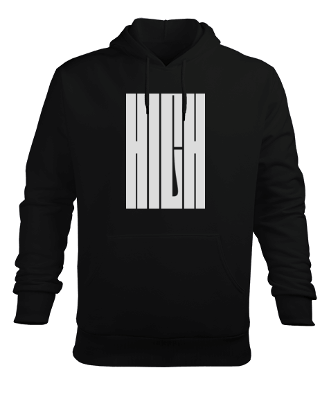 Tisho - HIGH Erkek Kapüşonlu Hoodie Sweatshirt