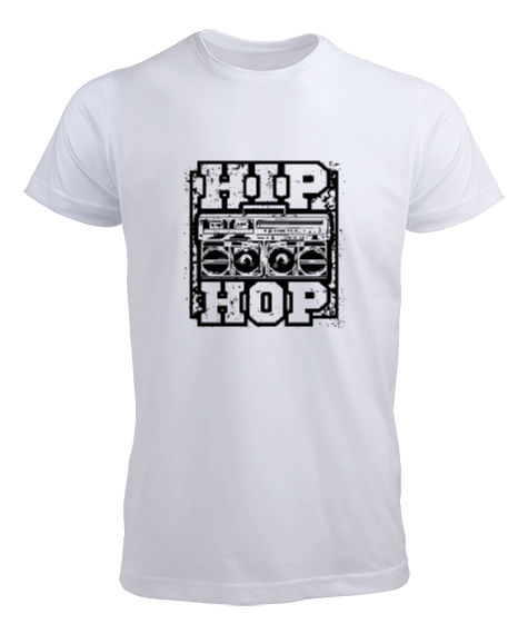 Tisho - Hip Hop Beyaz Erkek Tişört