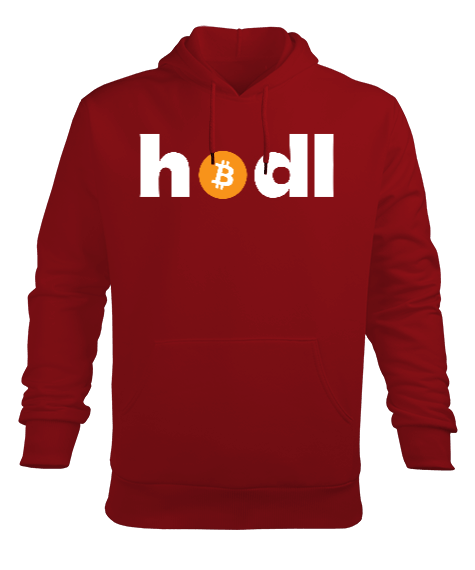 Tisho - Hodl Bitcoin Erkek Kapüşonlu Hoodie Sweatshirt