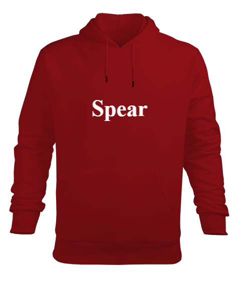 Tisho - Hoodi Spear Baskılı Erkek Kapüşonlu Hoodie Sweatshirt