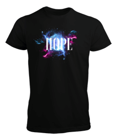 Tisho - HOPE - Umut, Özel Çizim Uzay İllüstrasyonu Erkek Tişört