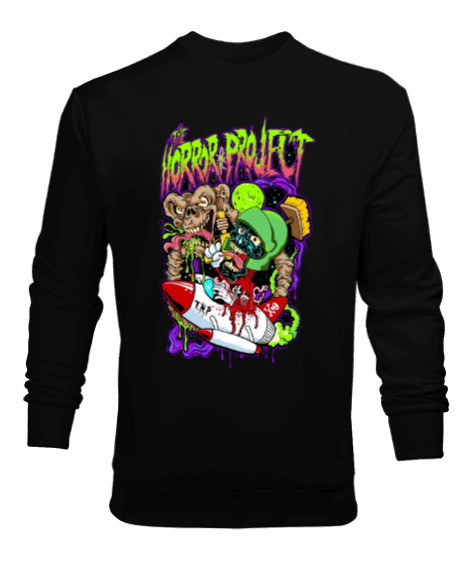 Tisho - Horror Project Tasarım Baskılı Erkek Sweatshirt