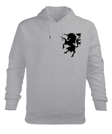 Tisho - HORSE Erkek Kapüşonlu Hoodie Sweatshirt