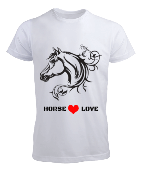 Tisho - HORSE LOVE Erkek Tişört