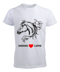 Tisho - HORSE LOVE Erkek Tişört