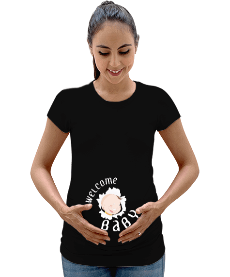 Tisho - hoşgeldin bebek Kadın Hamile Tişört