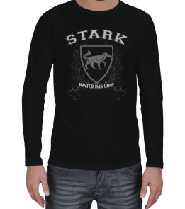 House Stark Tshirt Erkek Uzun Kol - Thumbnail
