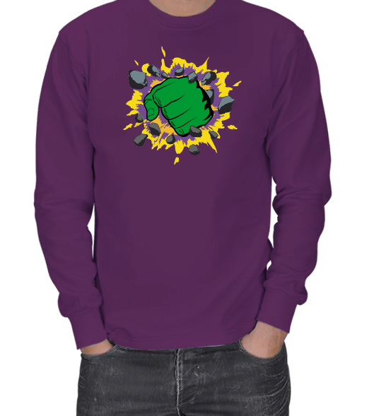 Tisho - HULK ERKEK SWEATSHIRT