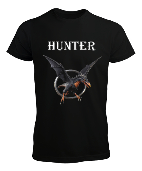 Hunter Siyah Erkek Tişört - Tisho