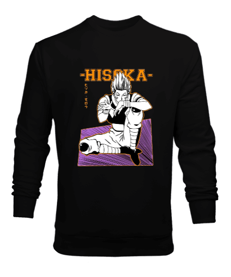 Tisho - Hunter x Hunter Hisoka Leorio Anime Baskılı Erkek Sweatshirt