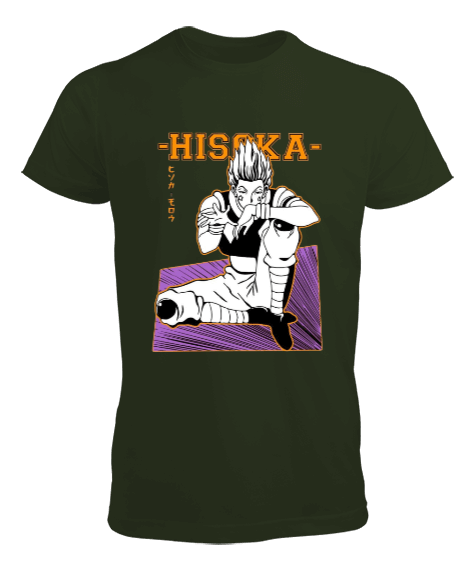 Tisho - Hunter x Hunter Hisoka Leorio Anime Baskılı Erkek Tişört