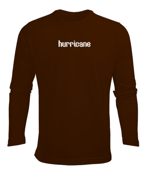 Tisho - Hurricane Kahverengi Erkek Uzun Kol Yazlık Tişört